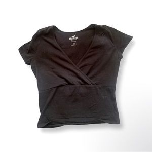 Hollister black baby tee
